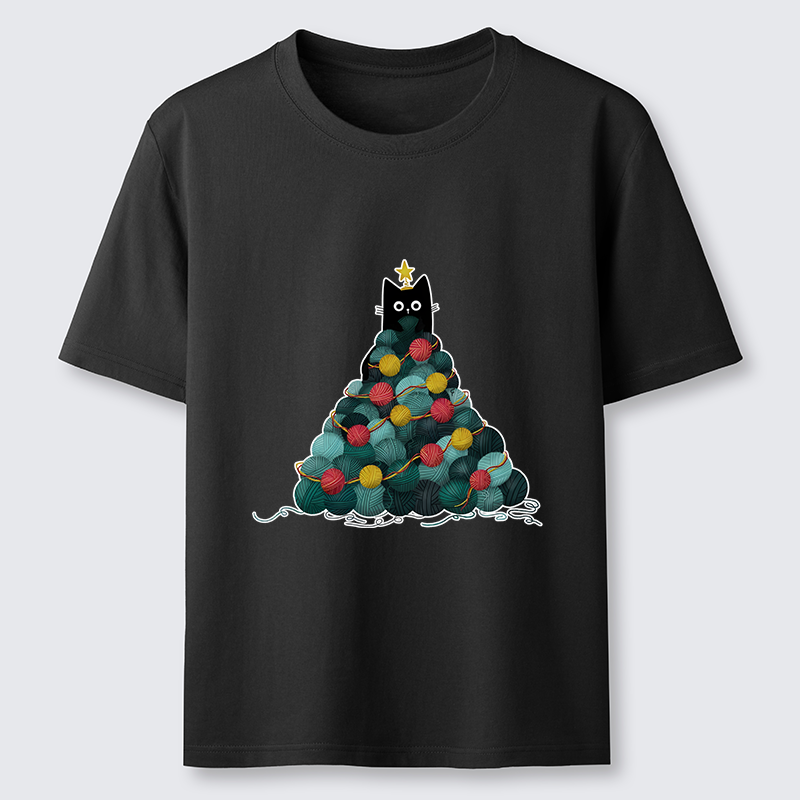 Tokyo-Tiger Yarn Christmas Tree Cat Classic T-Shirt