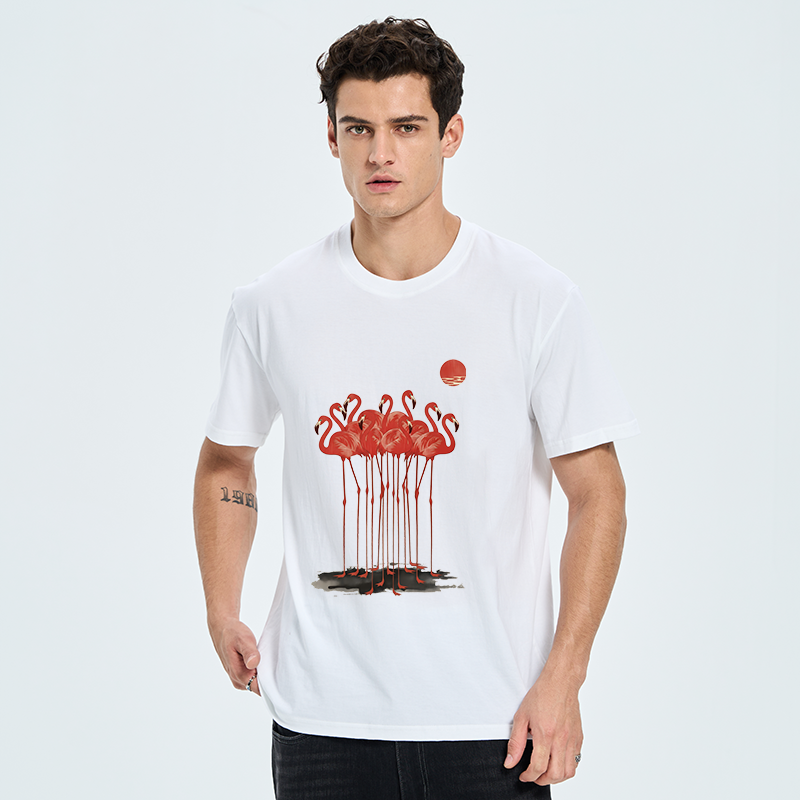 Tokyo-Tiger Flamingos at Dusk Classic T-Shirt