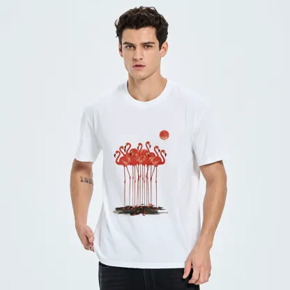 Tokyo-Tiger Flamingos at Dusk Classic T-Shirt