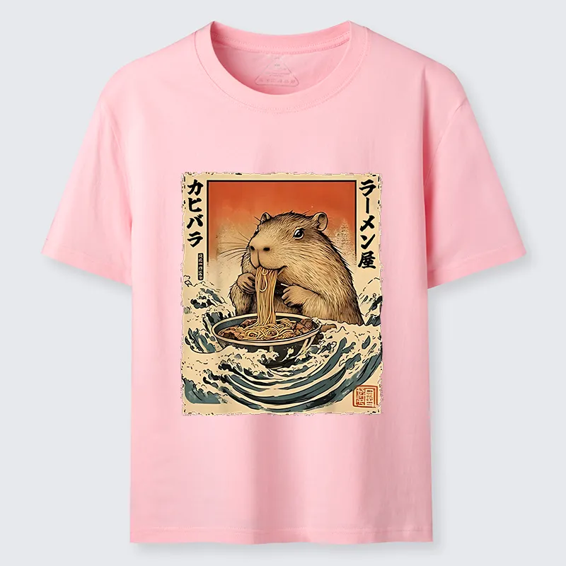 Tokyo-Tiger Hamster Eating Ramen Classic T-Shirt
