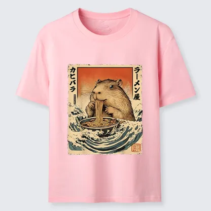 Tokyo-Tiger Hamster Eating Ramen Classic T-Shirt