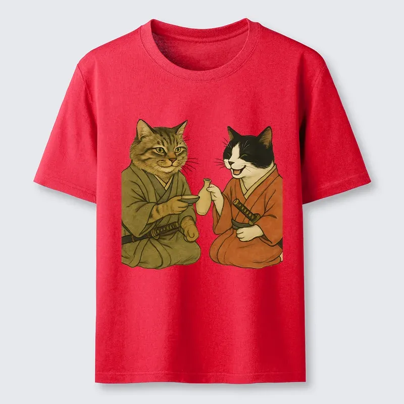 Tokyo-Tiger Cat Tasting Sake Classic T-Shirt