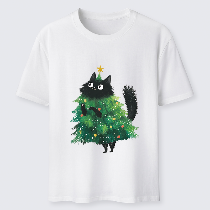 Tokyo-Tiger Christmas Tree Cat Japan Classic T-Shirt