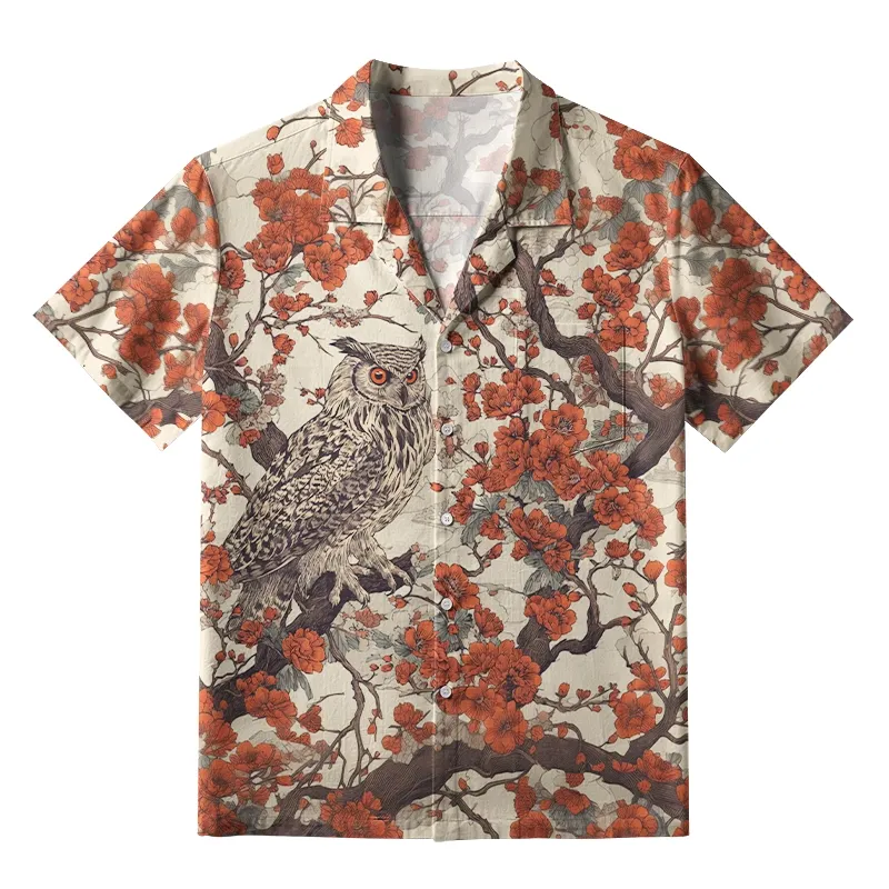 Tokyo-Tiger The Great Wave Off Crane Aloha Hawaiian Shirt Sale