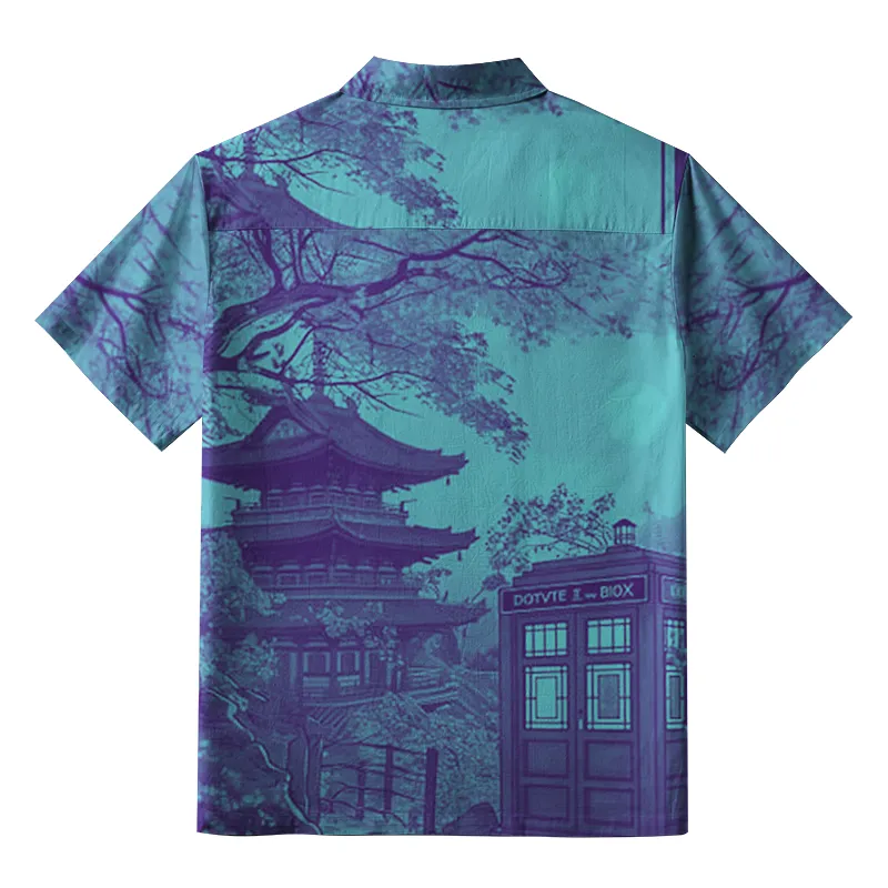 Tokyo-Tiger Mystic Tardis Button-up Shirt