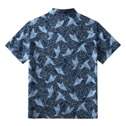 Tokyo-Tiger Japanese Traditional Origami Button-up Shirt
