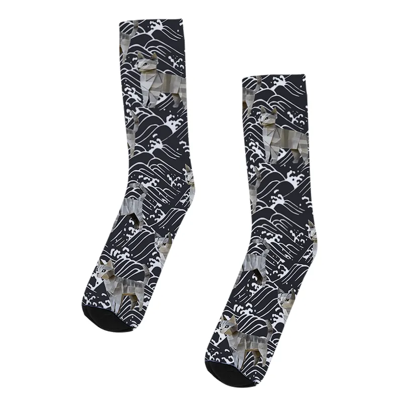 Tokyo-Tiger The Great Wave Off Cat Socks