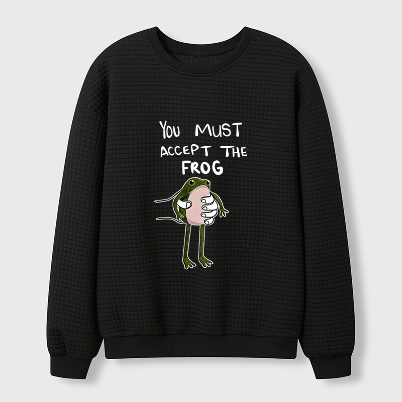 Tokyo-Tiger Accept This Frog Waffle Sweatshirt