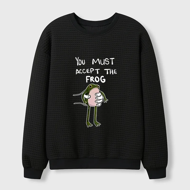 Tokyo-Tiger Accept This Frog Waffle Sweatshirt