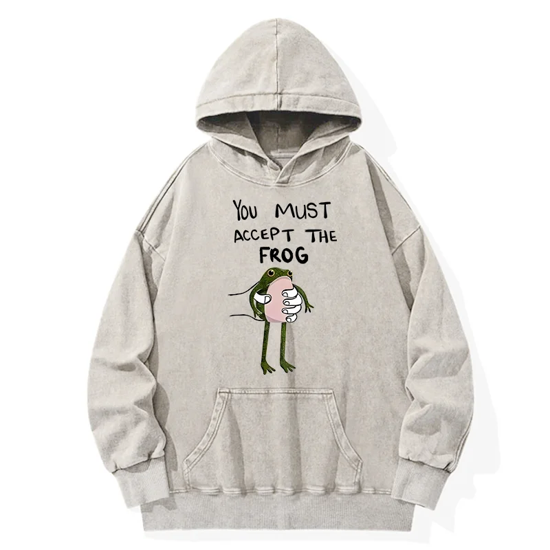 Tokyo-Tiger Accept This Frog Washed Hoodie