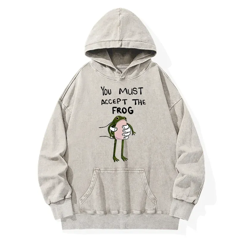 Tokyo-Tiger Accept This Frog Washed Hoodie
