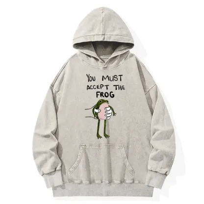 Tokyo-Tiger Accept This Frog Washed Hoodie