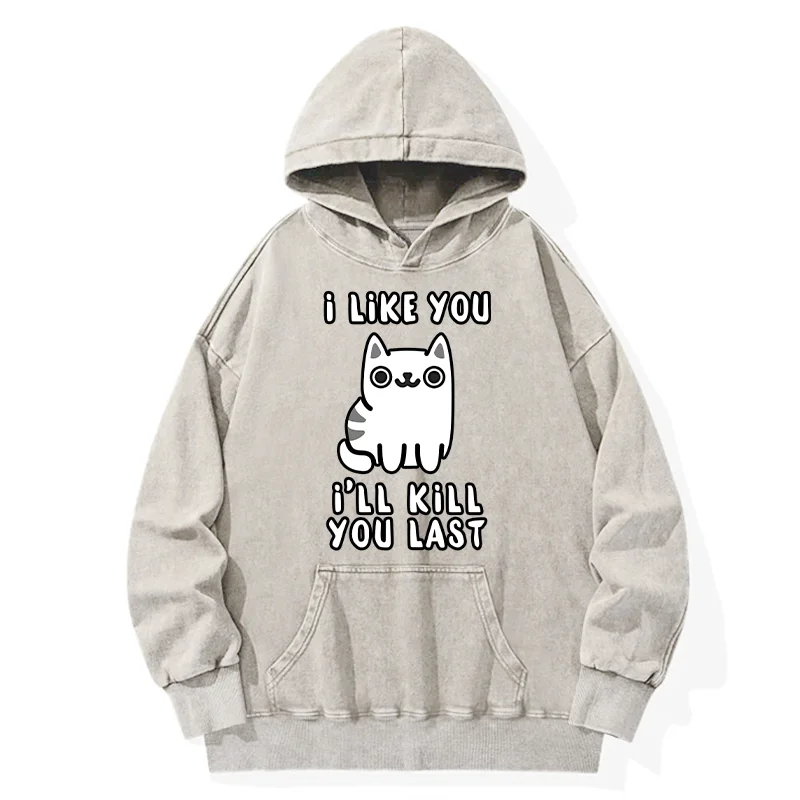 Tokyo-Tiger Cats And Humans Have A Love-hate Relationship Washed Hoodie