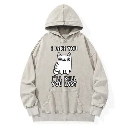 Tokyo-Tiger Cats And Humans Have A Love-hate Relationship Washed Hoodie