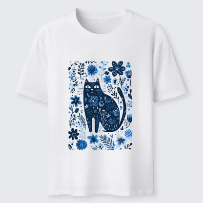 Tokyo-Tiger A Cat Among Flowers Classic T-Shirt