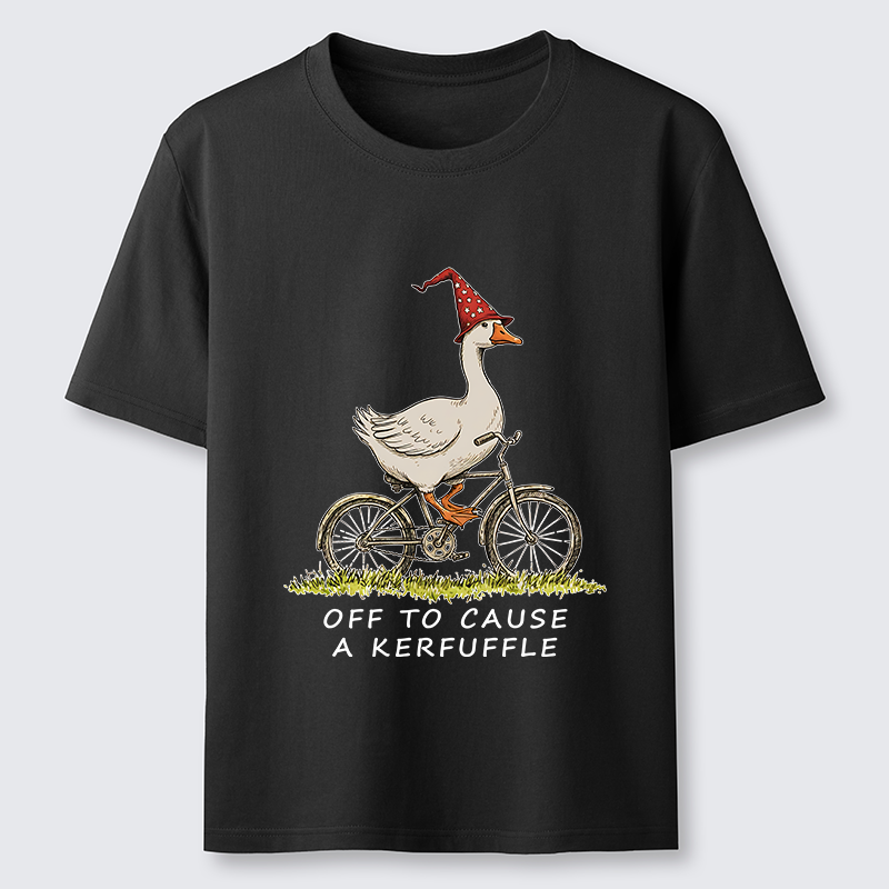 Tokyo-Tiger Stupid Goose Riding A Bicycle Classic T-Shirt