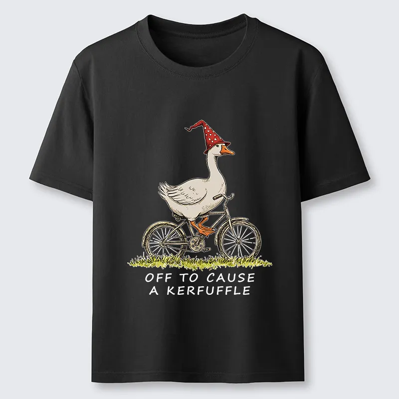 Tokyo-Tiger Stupid Goose Riding A Bicycle Classic T-Shirt