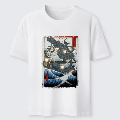 Tokyo-Tiger Octopus VS Spaceship Classic T-Shirt