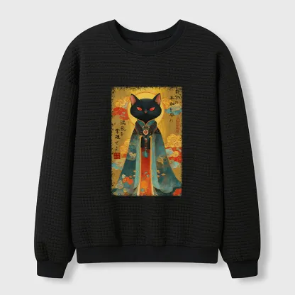 Tokyo-Tiger Master Your Chaos, Protect Your Peace Waffle Sweatshirt