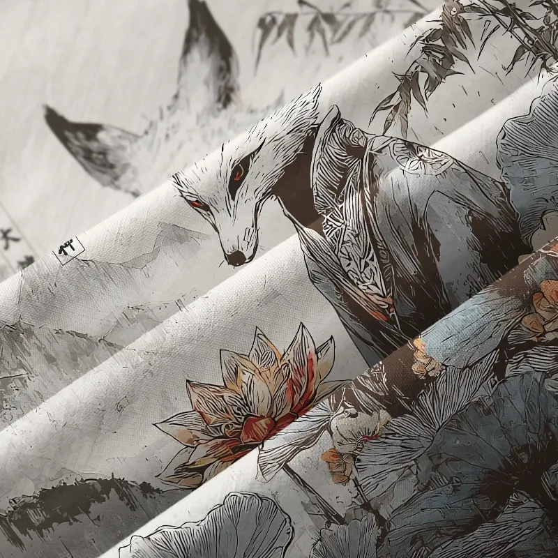 Tokyo-Tiger Guardian Of The Lotus Realm Button-up Shirt