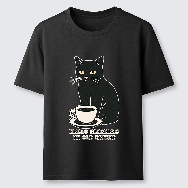 Tokyo-Tiger Black Cat Drinking Coffee Classic T-Shirt
