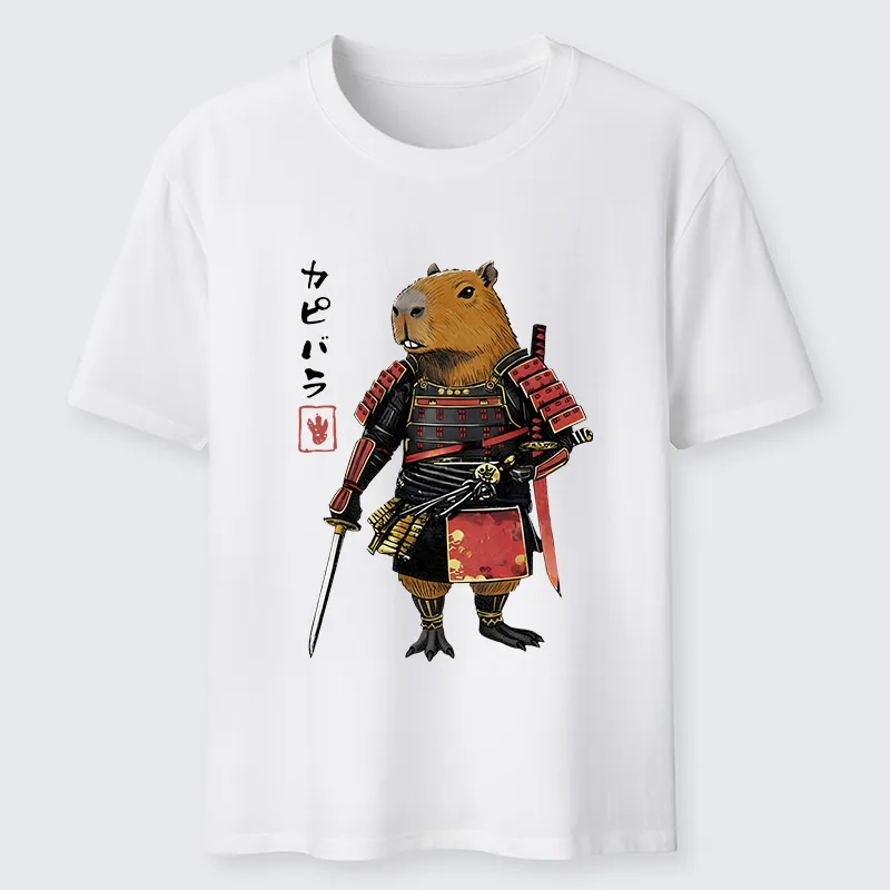 Tokyo-Tiger Capybara Samurai Wearing Armor Classic T-Shirt