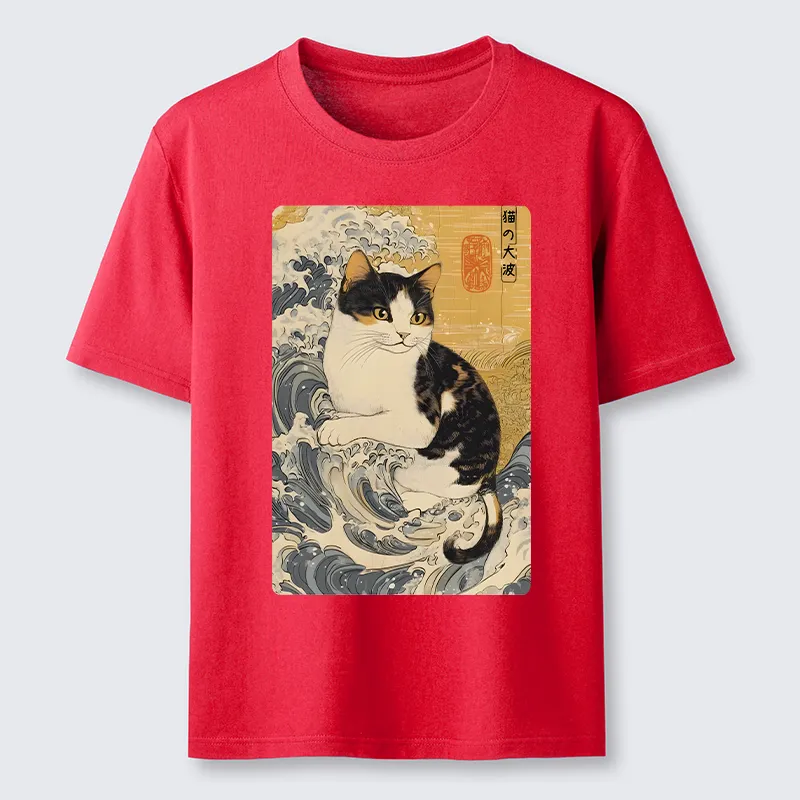 Tokyo-Tiger Surfing Cat Classic T-Shirt