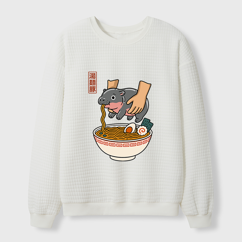 Tokyo-Tiger Noodles Got Me Waffle Sweatshirt