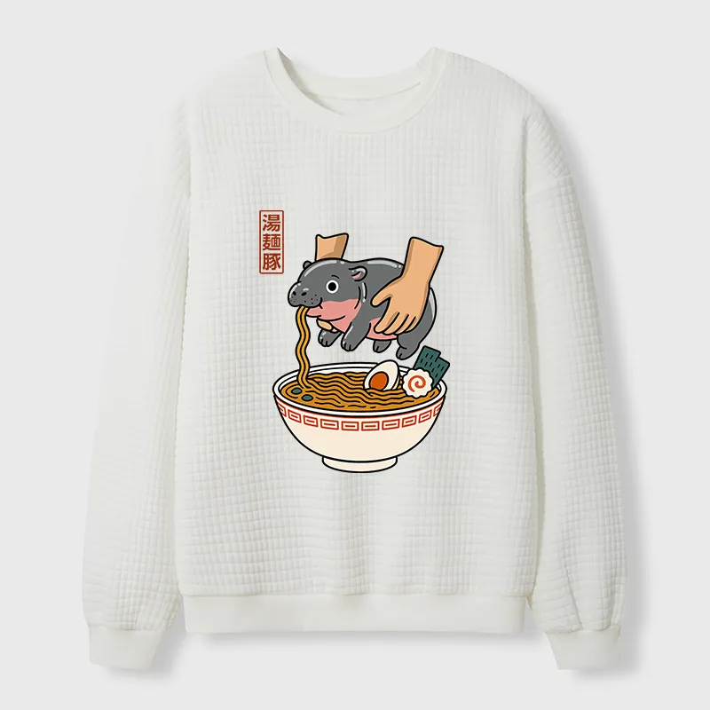 Tokyo-Tiger Noodles Got Me Waffle Sweatshirt