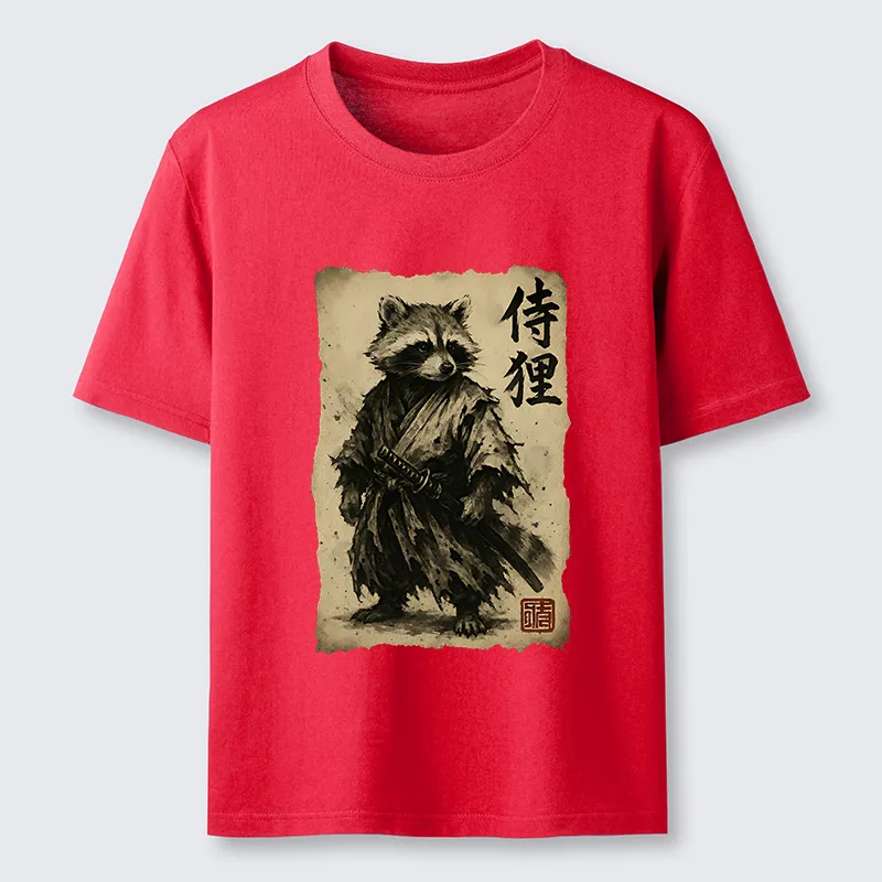 Tokyo-Tiger Retro Raccoon Samurai Classic T-Shirt