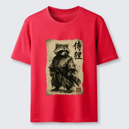 Tokyo-Tiger Retro Raccoon Samurai Classic T-Shirt