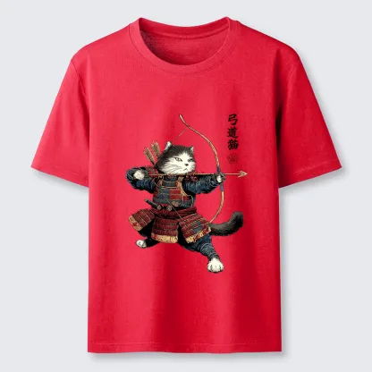 Tokyo-Tiger Kyudo Samurai Cat Classic T-Shirt