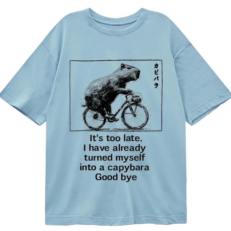 Tokyo-Tiger Funny Capybara Riding A Bicycle Classic T-Shirt