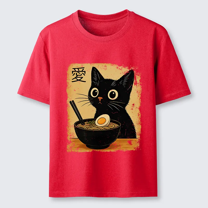 Tokyo-Tiger The Black Cat Ate Ramen Classic T-Shirt