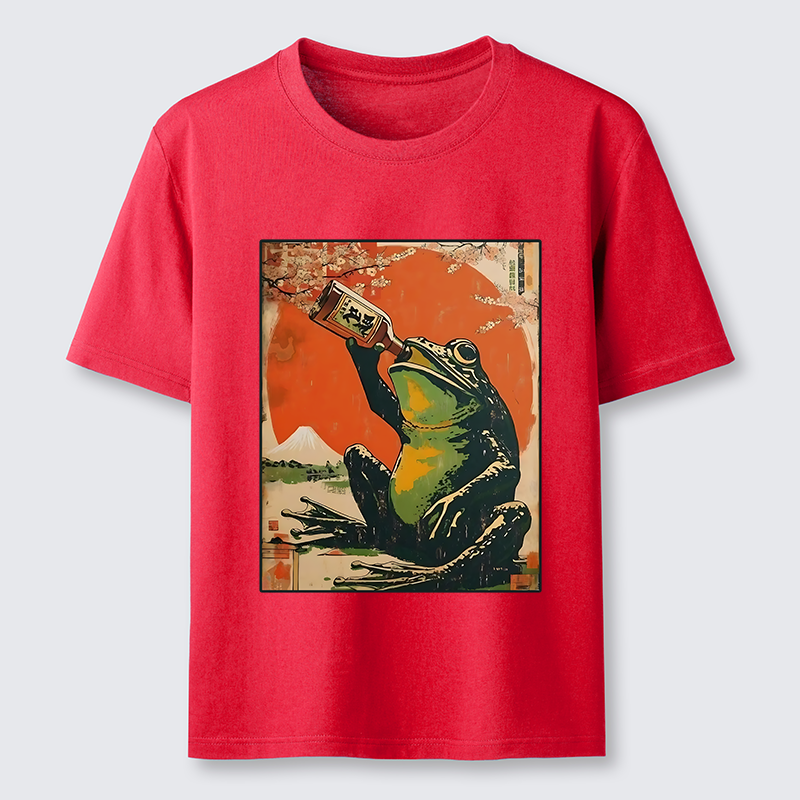 Tokyo-Tiger Frog Drinking Beer Classic T-Shirt