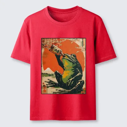Tokyo-Tiger Frog Drinking Beer Classic T-Shirt