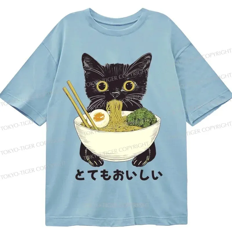 Tokyo-Tiger Ramen Lover Cute Cat Classic T-Shirt