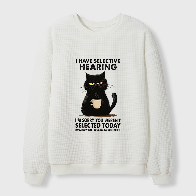 Tokyo-Tiger Not Selected Today Waffle Sweatshirt