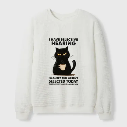 Tokyo-Tiger Not Selected Today Waffle Sweatshirt