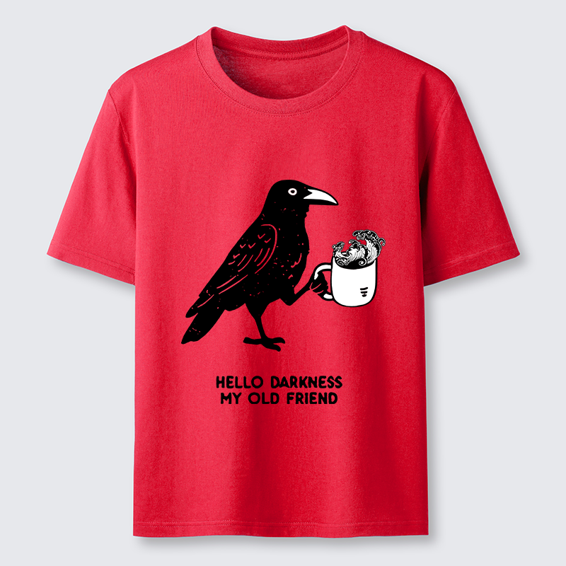 Tokyo-Tiger Crow Drinking Black Coffee Funny Classic T-Shirt