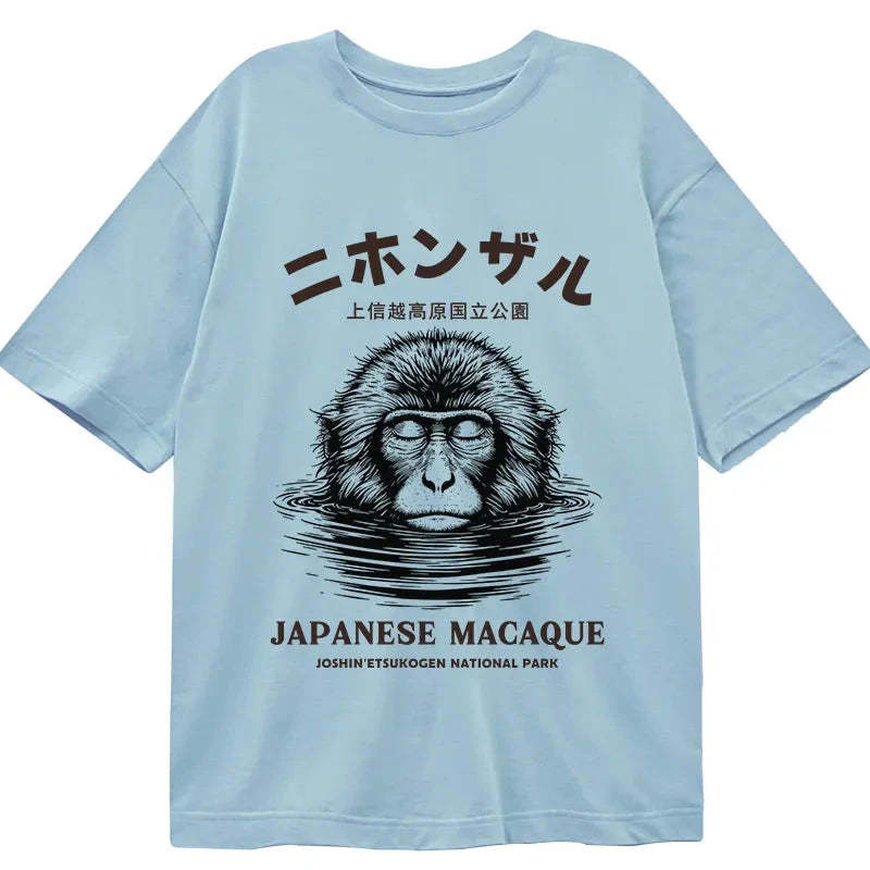 Tokyo-Tiger The Macaque Monkey In The Bath Japanese Classic T-Shirt