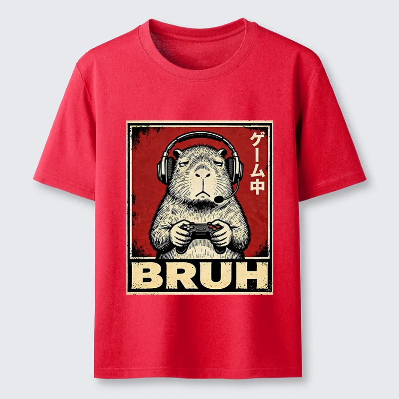 Tokyo-Tiger Funny Capybara Playing Games Classic T-Shirt