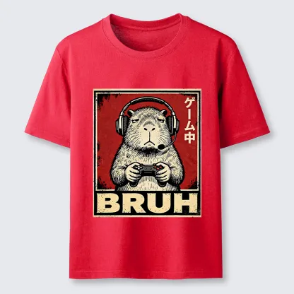 Tokyo-Tiger Funny Capybara Playing Games Classic T-Shirt