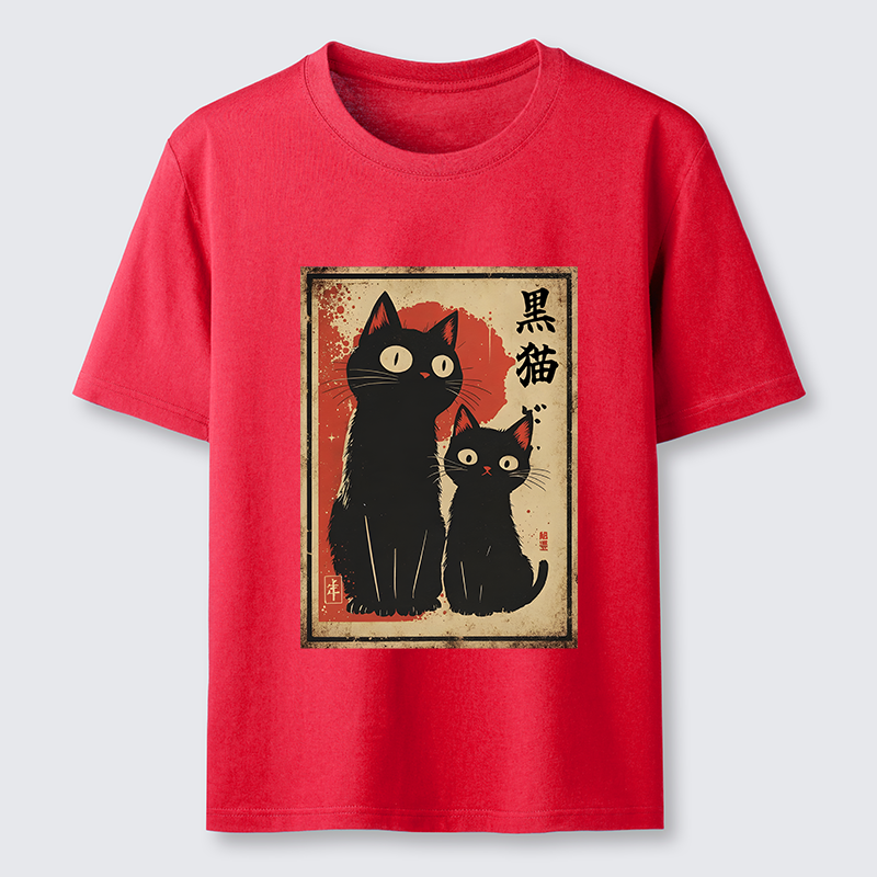 Tokyo-Tiger Two Black Cats Classic T-Shirt