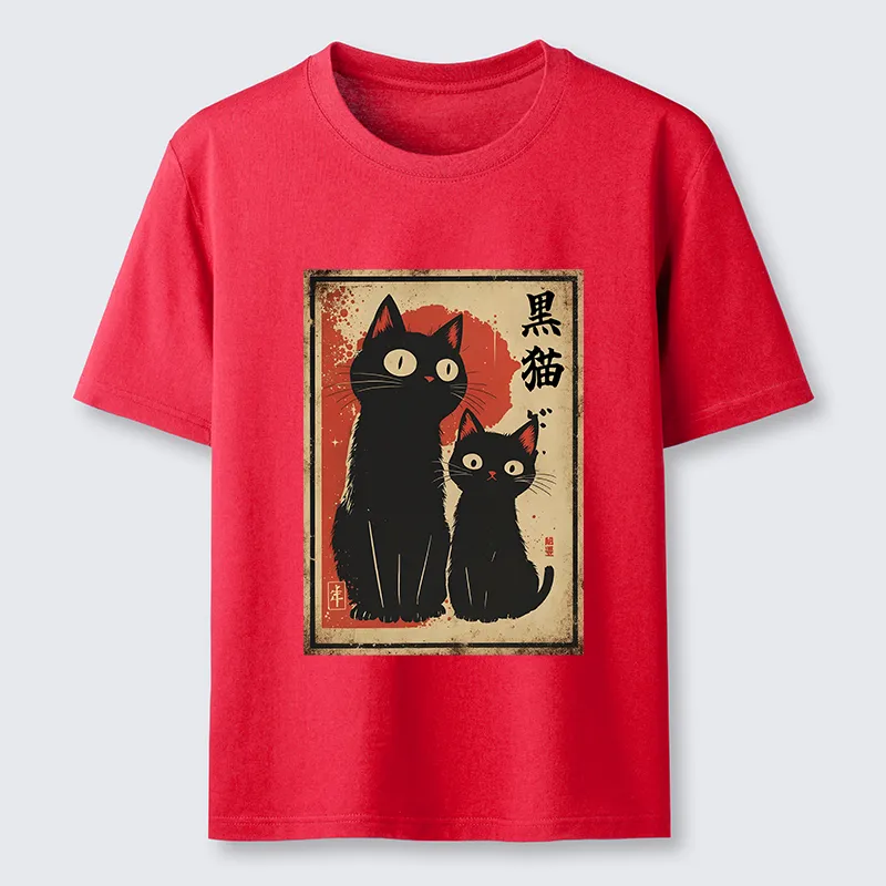 Tokyo-Tiger Two Black Cats Classic T-Shirt