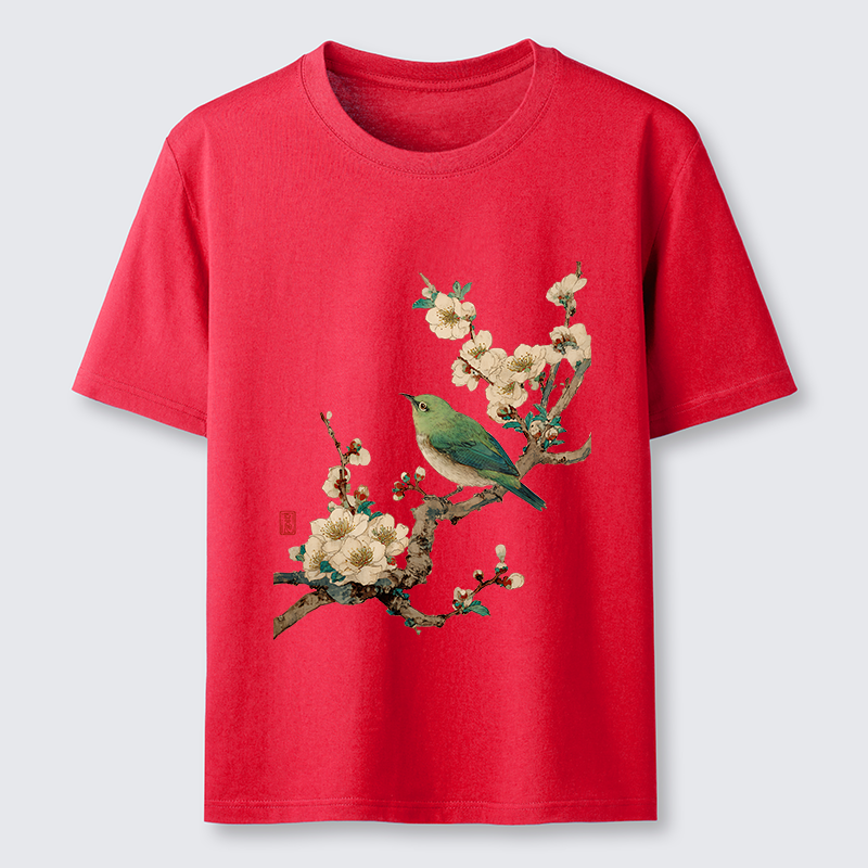Tokyo-Tiger Perched In Bloom Classic T-Shirt