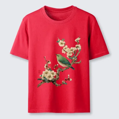 Tokyo-Tiger Perched In Bloom Classic T-Shirt