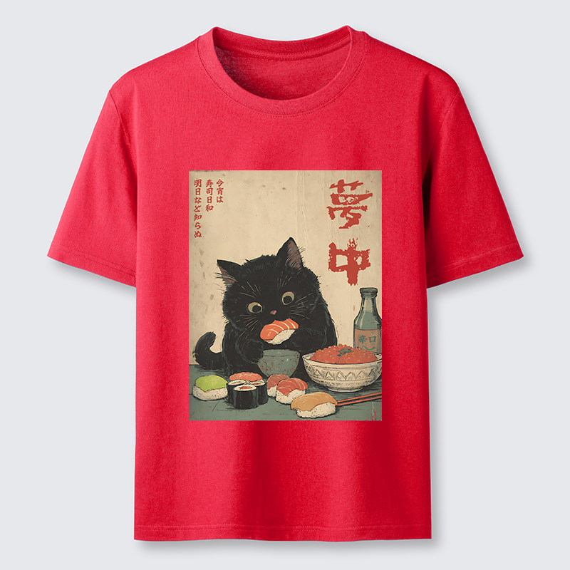 Tokyo-Tiger The Black Cat’s Sushi Night Classic T-Shirt