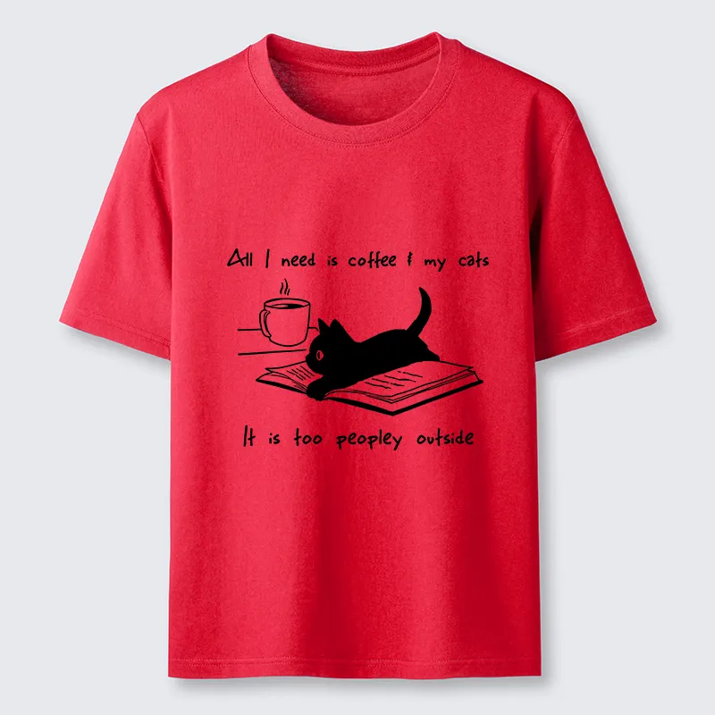 Tokyo-Tiger I Need Is Coffee And My Cat Classic T-Shirt