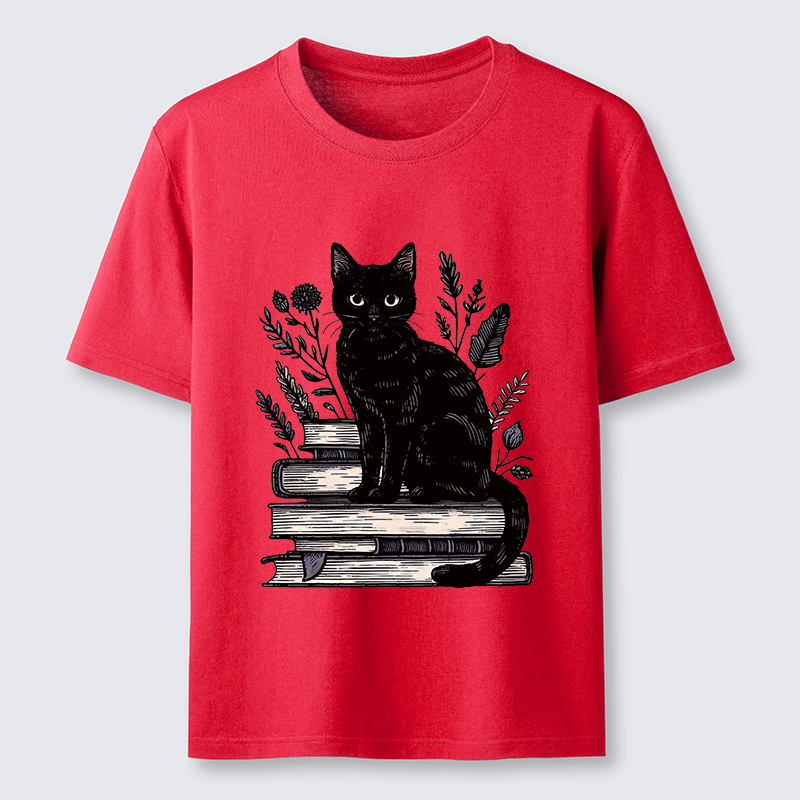 Tokyo-Tiger Books And Cats Classic T-Shirt